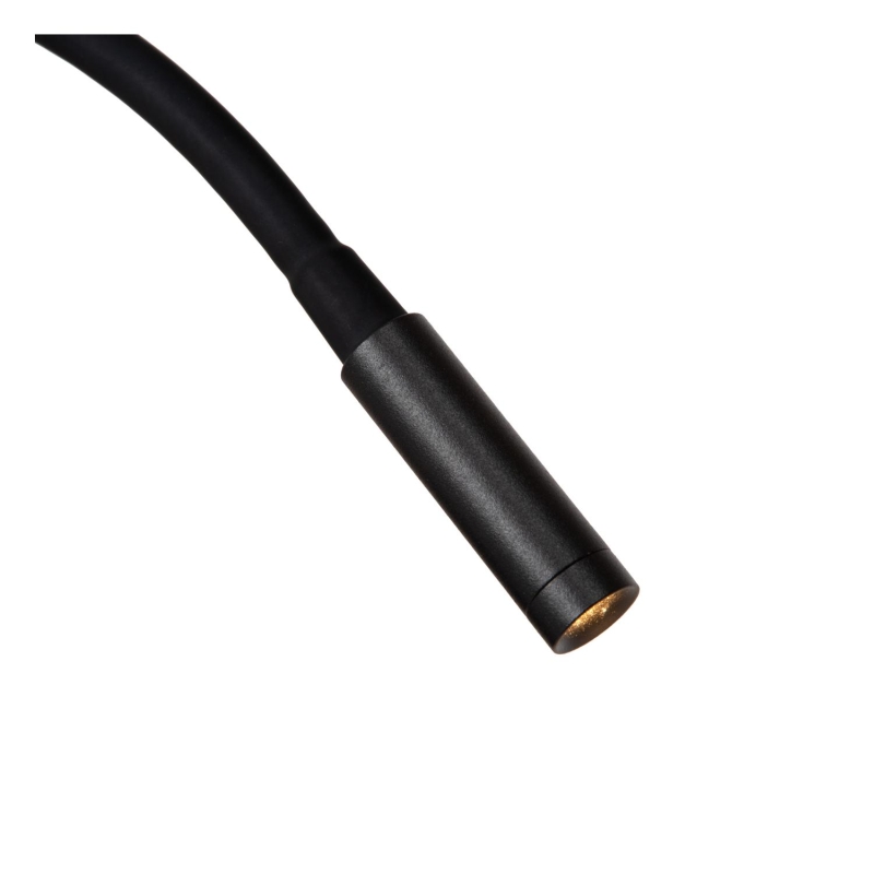 Lucide ASJA - Nástenné bodové svietidlo / Nástenné svietidlo - LED Dim. - 1x3W 2700K - Čierna